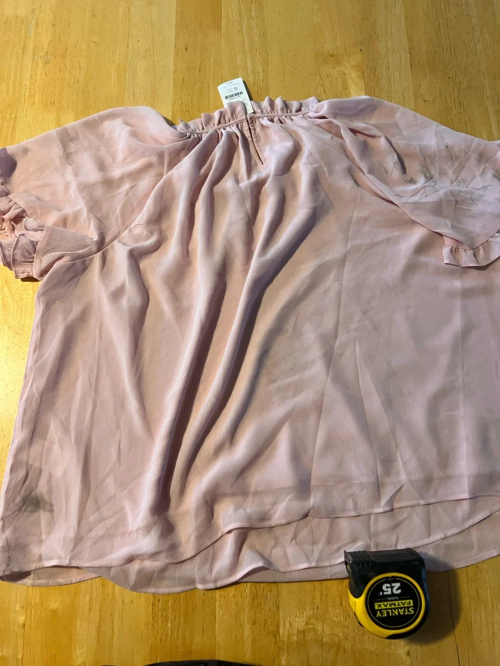 J. Crew Dusty Rose Ruffle Blouse